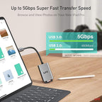 uni USB C SD Card Reader, Sturdy Micro SD Card Adapter, High-Speed USB Type C - Image 2