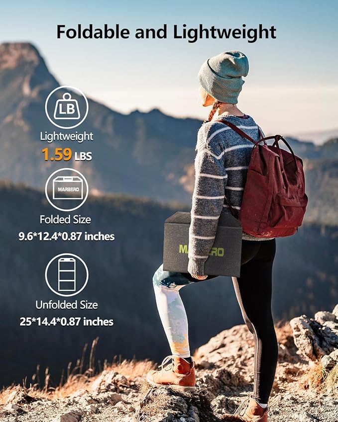 MARBERO 30W Solar Charger >23% High Efficiency Foldable Portable Solar Panel - Image 2