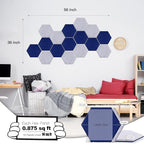 Mollywell Hexagon Acoustic Panels, High Density, Soundproofing, Decorative - Image 2