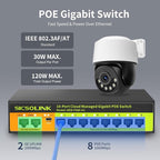 POE Switch, 10 Port Gigabit Switch, Easy Smart Cloud Managed Switch/Ethernet - Image 2