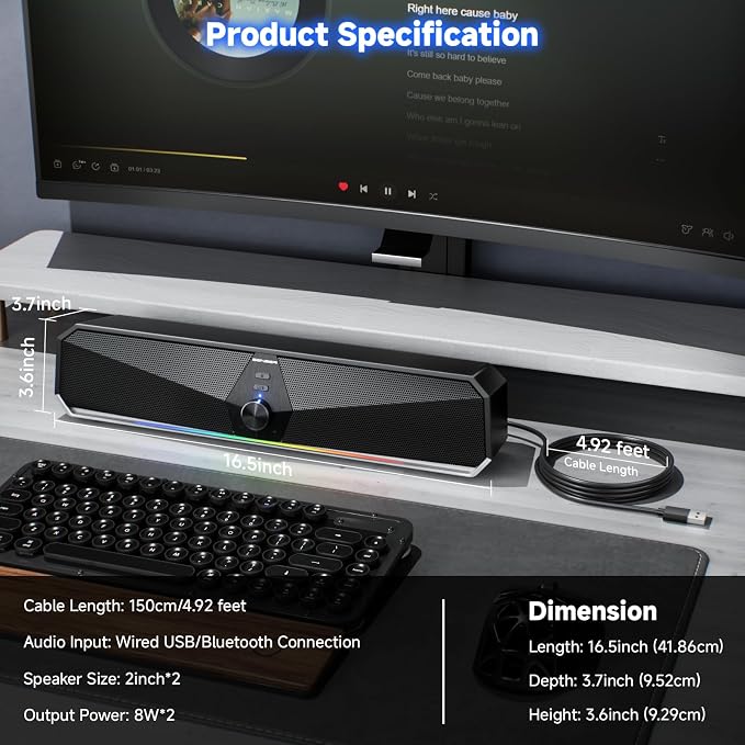SENZER CS30 Bluetooth Computer Speakers - Image 6