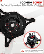 IFOOTAGE Seastar Q1S, Quick Release Plate, Upgrade Camera Quick Connect Tripod - Image 6
