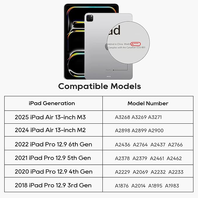 Detachable Keyboard Case for Apple 2025 iPad Air 13-inch and iPad Pro - Image 5