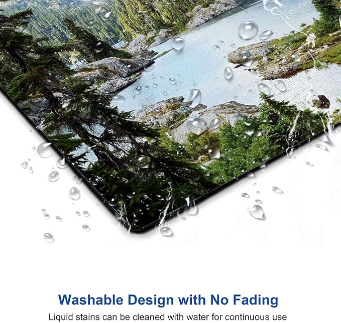 Hokafenle Mouse Pad, Natural Landscape Mouse Pad, Forest Waterfall Mousepad - Image 5