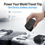 JMFONE GaN 100W Universal Travel Adapter, 5 USB Ports & 2500W AC Socket - Image 7