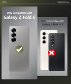 for Galaxy Z Fold 6 Case with Card Holder & Kickstand & Hinge Protection & - Image 2