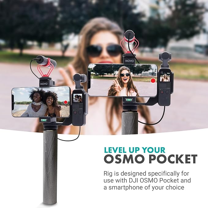 Movo Video Rig Compatible with The DJI OSMO Pocket 1, 2 - Image 5