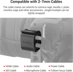SmallRig Camera Clamp for HDMI/SDI/Microphone Cable, DSLR Camera Cable Lock - Image 2