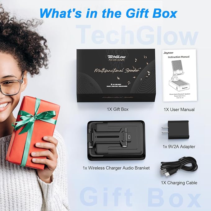 Gifts for Men Women-TechGlow Bluetooth Speaker - Image 8