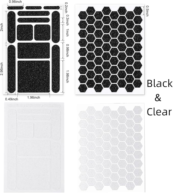 4Pack Phone Grip Tape, Finger Grip Stickers Decal Waterproof Pre-Cut Non Slip - Image 2