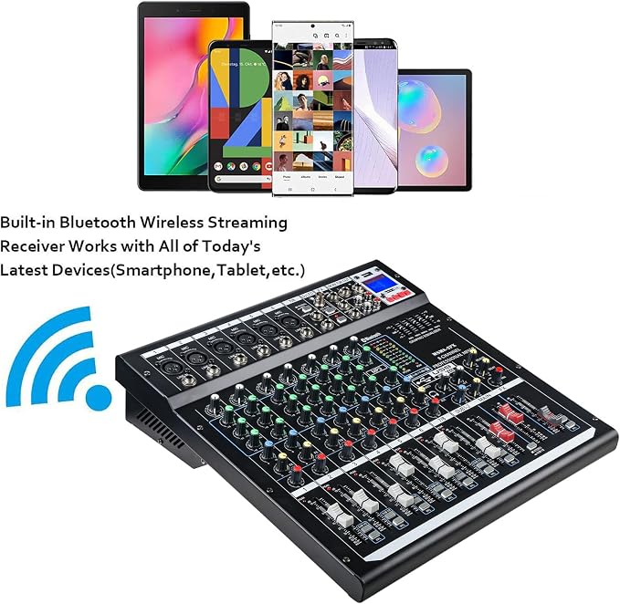 Dj Mixers 8 Channel Audio Mixer Sound Board - Image 3
