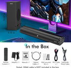 Sound Bars for TV with Subwoofer 2.1 CH 120W Soundbar for TV, for PC, Surround - Image 7