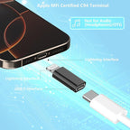 USB C to Lightning Adapter, Stuffcool 4Pack Lightning Male to USB C Female - Image 2