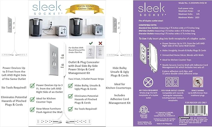 sleek socket Original & Patented Ultra-Thin Outlet - Image 5