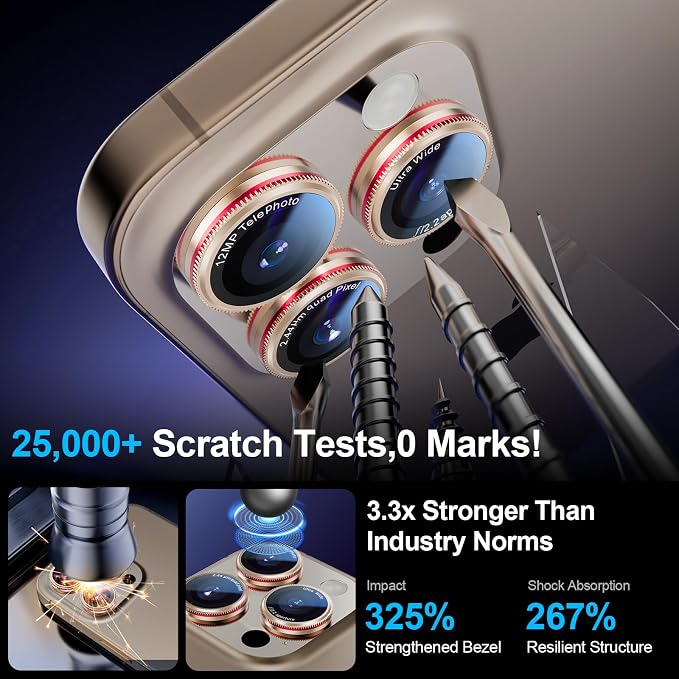 X-it 2 Pack Camera Lens Protector, Shatterproof Protection Anti-Scratch Ultra - Image 5