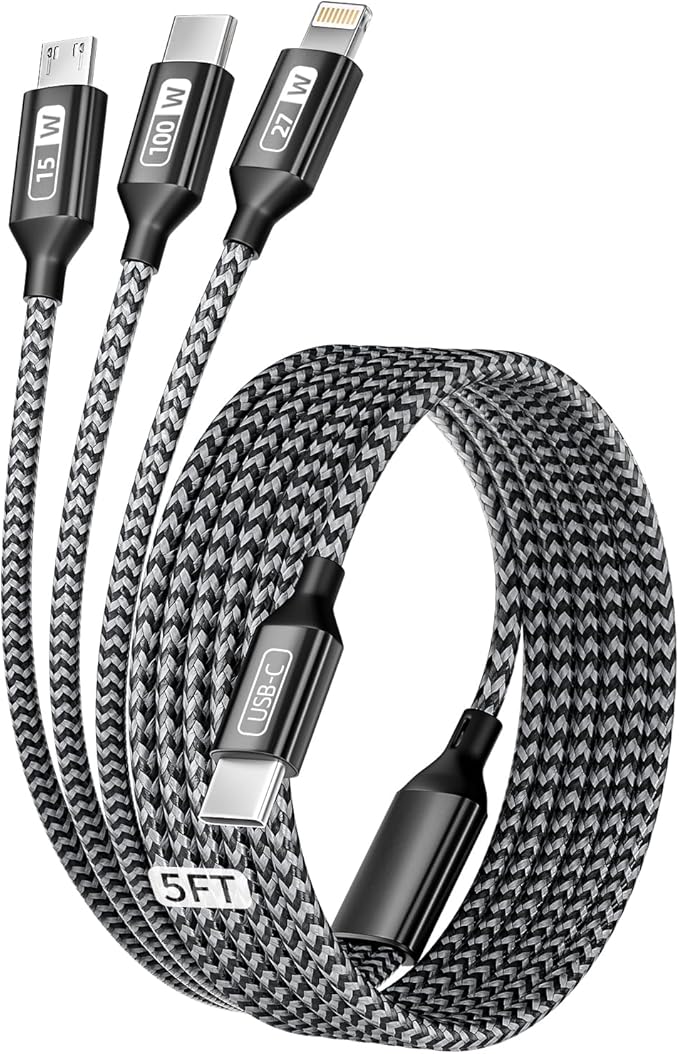 100W USB C Cable, 3 in 1 USB C Charger Cable by MPATIBY