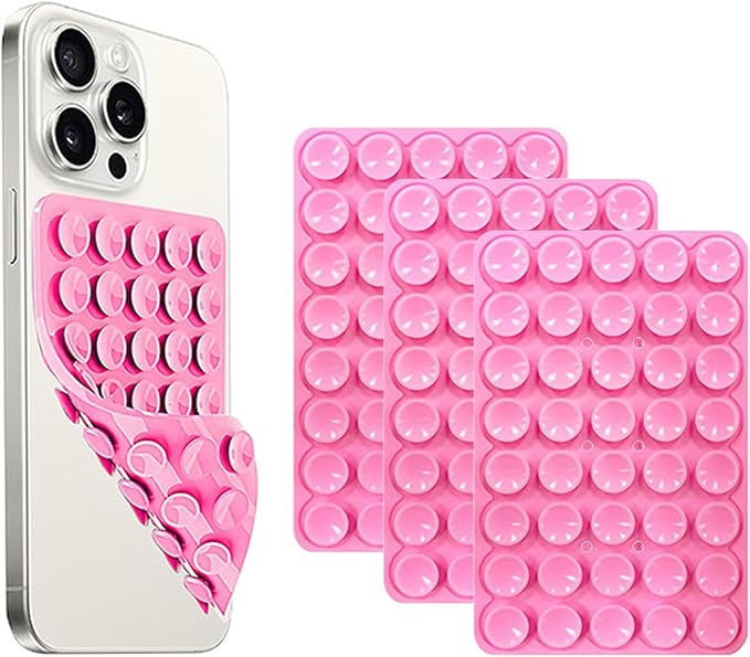 Double Sided Silicone Suction Cup Phone Case Mount, Hands-Free Silicon Phone by NTidea