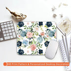 Square Mouse Pad Pretty Flowers, Personalized Premium-Textured Custom Mouse Mat - Image 6