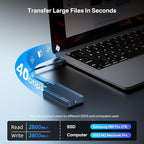 ACASIS 40Gbps M.2 NVMe SSD Enclosure, TBU405 - Image 2