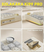 KI99 Pro 96% Wireless Mechanical Gaming Keyboard, Creamy Keyboard - Image 9