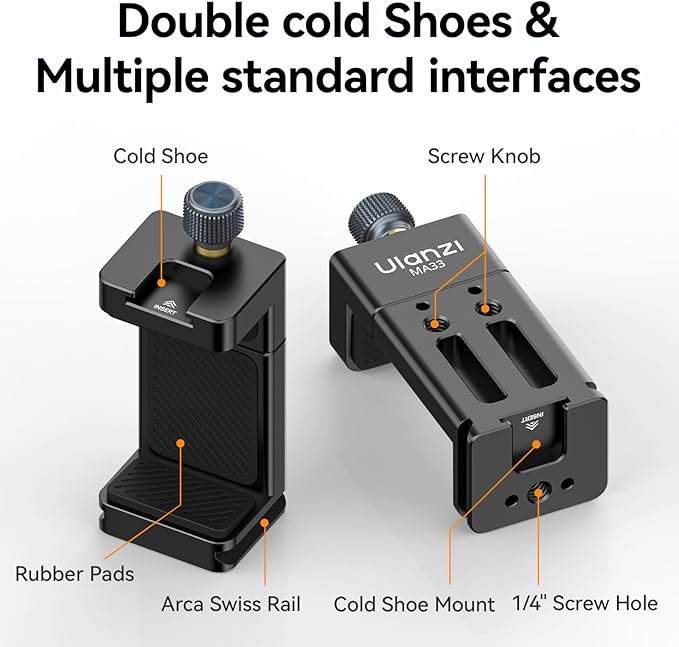 ULANZI MA33 Metal Phone Tripod Mount - Image 3