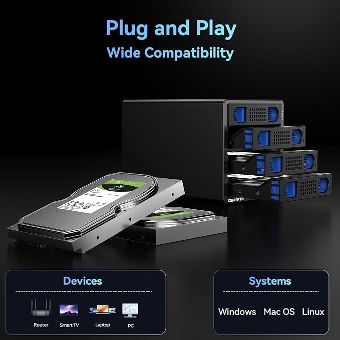 4 Bay Hard Drive RAID Enclosure - Image 7