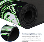 Large Extended Mouse Pad with Stitched Edges, Durable Non-Slip Natural Rubber - Image 2