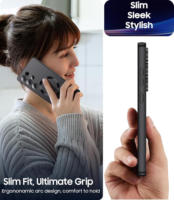 Magnetic for Samsung Galaxy S25 Ultra Case Slim Soft Silicone Bumper Shockproof - Image 7