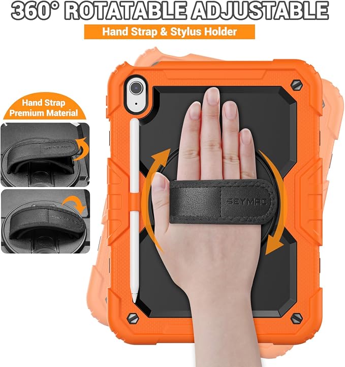 SEYMAC for iPad 11th/10th Generation Case 2025/2022, Sturdy Heavy Duty - Image 3