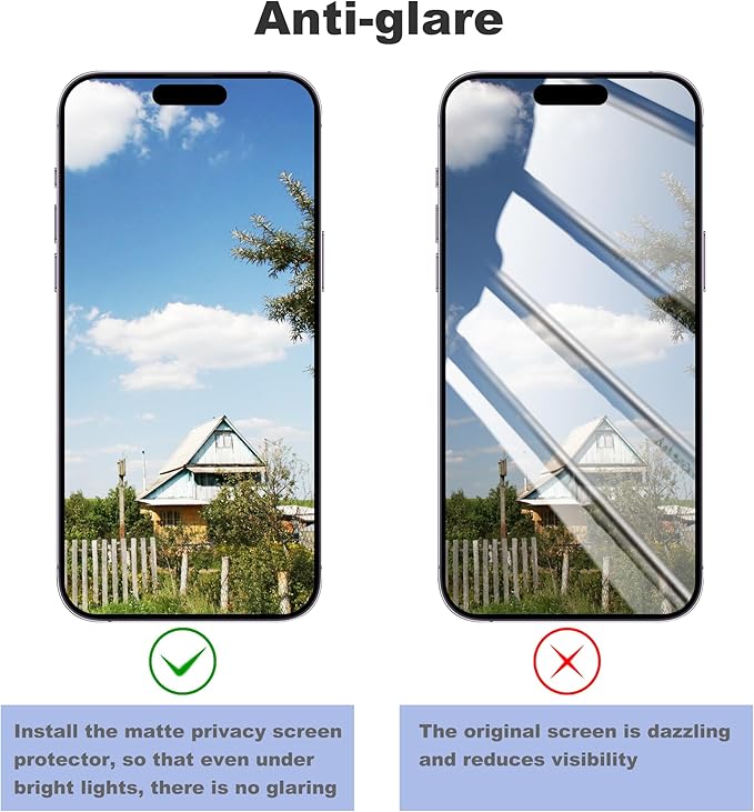 2 Pack Matte Privacy Screen Protector - Image 4