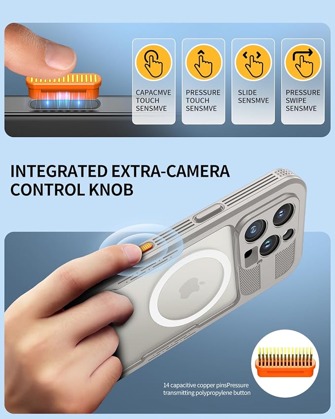 Lanhiem Magnetic for iPhone 16 Pro Case, IP68 Waterproof Dustproof Case - Image 4