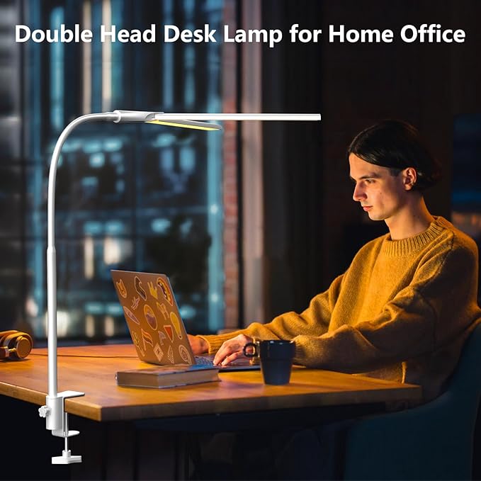 EppieBasic LED Double Head Architect Lamps, Extra Bright Workbench Office - Image 8