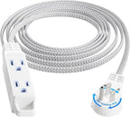 SURAIELEC 10FT 360° Rotating Flat Plug Extension Cord Flat Wall Plug by SURAIELEC