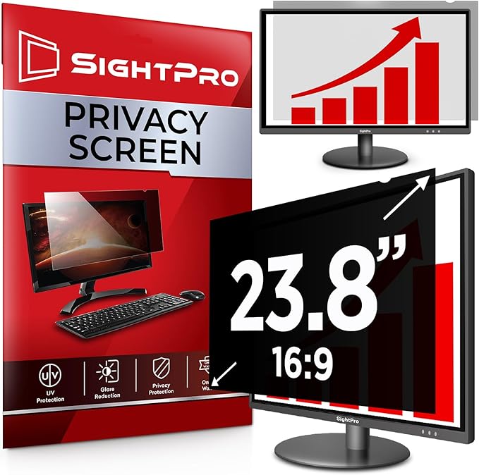 23.8 Inch 16:9 Computer Privacy Screen Filter by SightPro