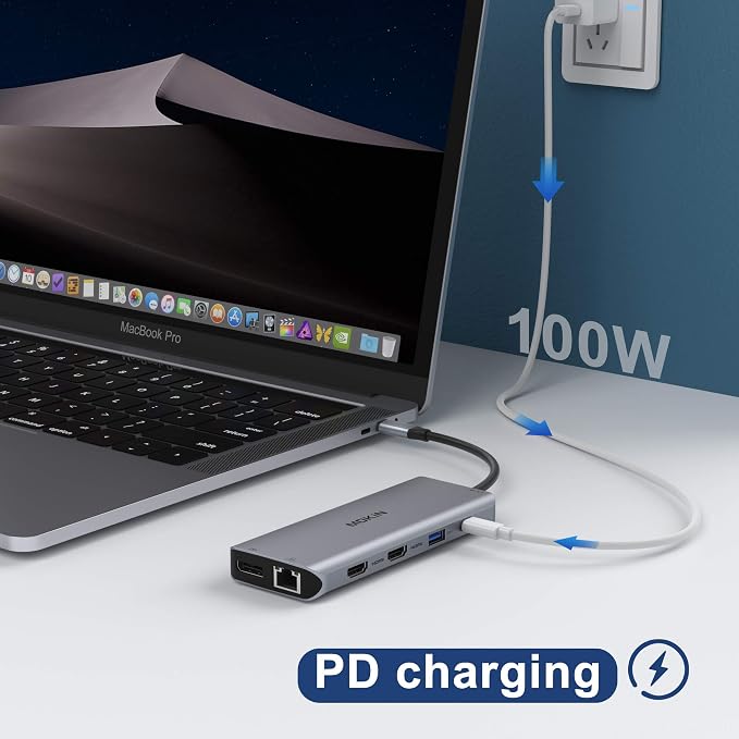 USB C Docking Station Dual Monitors 13 in 1 Triple Display USB C Hub - Image 5