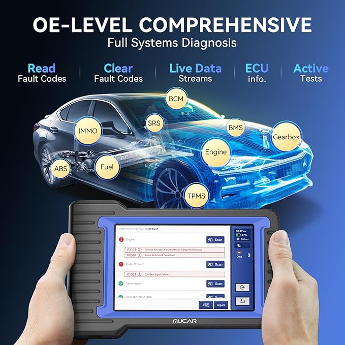 MUCAR OBD2 Scanner Diagnostic Tool, Bidirectional Scan Tool, All Systems 28+ - Image 2