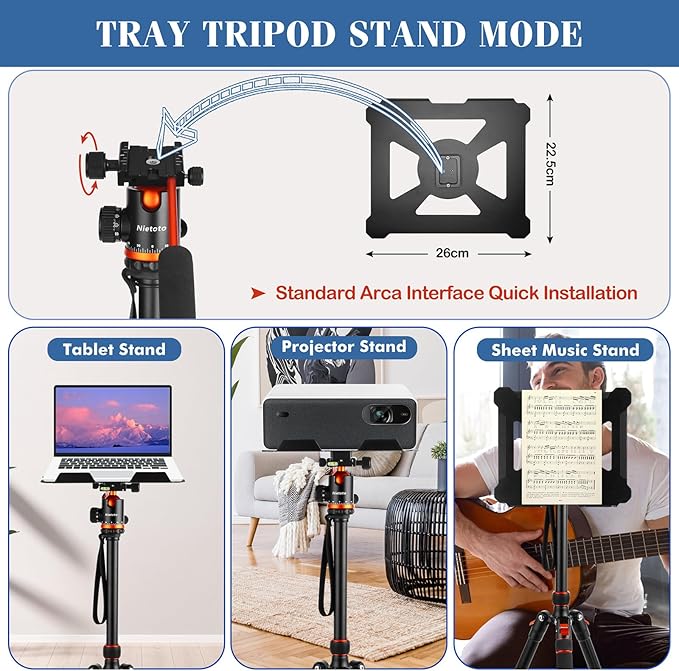 Camera Tripods & Projector Stand, 2 in1 Tripod - Image 5