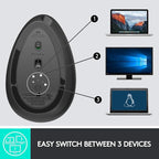 Logitech MX Vertical Wireless Mouse – Ergonomic Design Reduces Muscle Strain - Image 8
