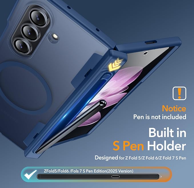 Oneagle Magnetic for Samsung Galaxy Z Fold 7 Case Built in Screen Protector - Image 2