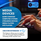 OREI 4K KVM HDMI Extender Over LAN HDBaseT PoC Single CAT5e/CAT6A/CAT7 Cable 4K - Image 8