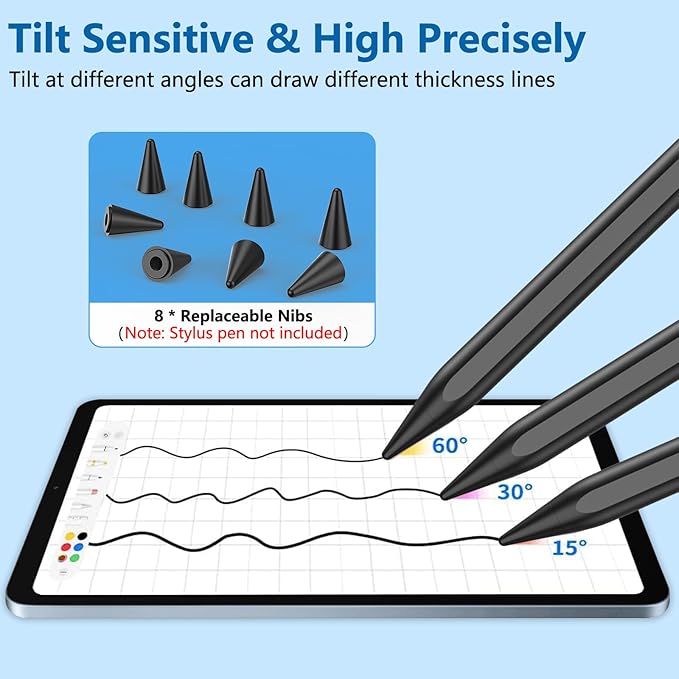 8 Pack Pencil Tips, Replacement Tips Only Compatible - Image 2