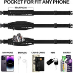 USHAKE Slim Running Belt for Women Men-Runners Phone Holder Fanny Pack - Image 8