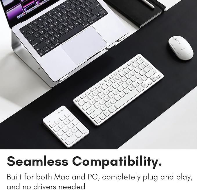 Macally Bluetooth Number Pad for Laptop, MacBook Pro/Air, Windows PC, or - Image 6