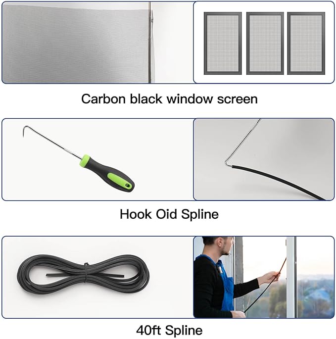 Screen Door Mesh Replacement Kit - Image 6