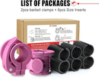 Barbell Clips 1 Inch Quick Release Weight Clamps 0.9-1.18inch Multi-Size - Image 6