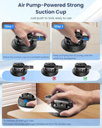 4" Suction Cup Mount with Magic Arm - Image 4