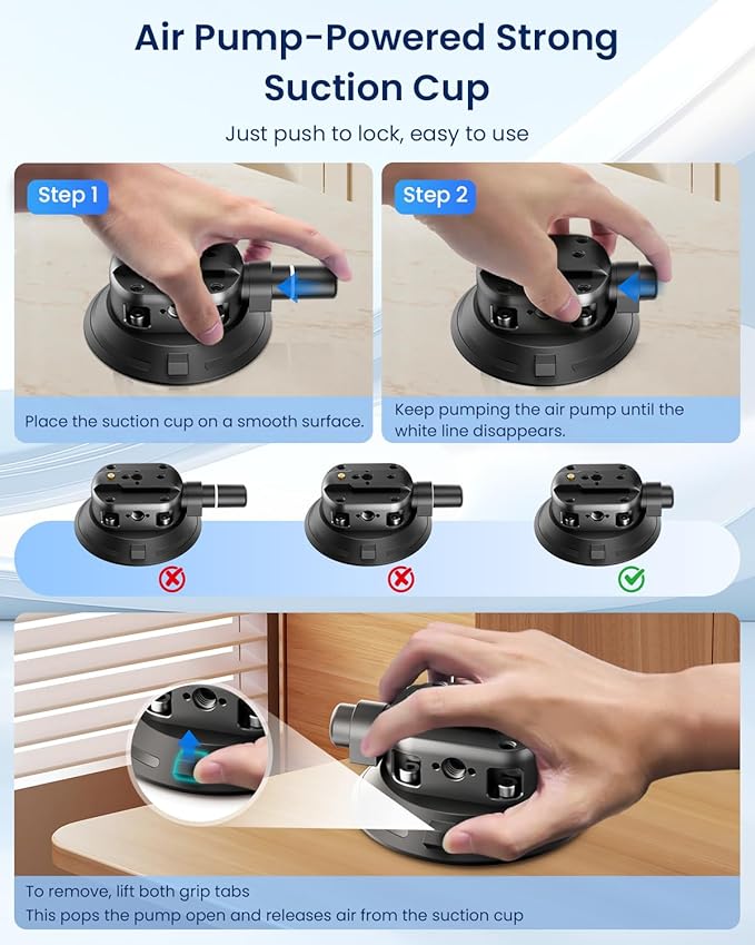 4" Suction Cup Mount with Magic Arm - Image 4