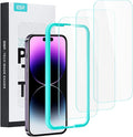 ESR 3 Pack for iPhone 14 Pro Screen Protector, Tempered Glass Film by ESR