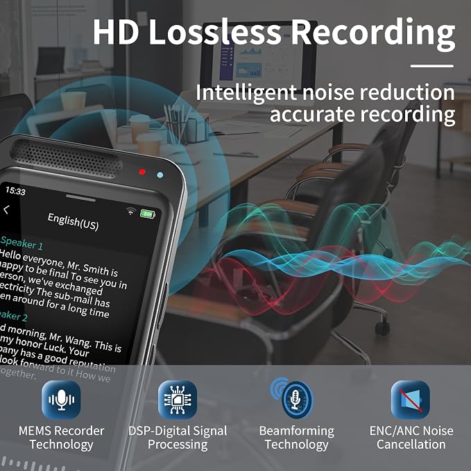 AI Voice Recorder with Playback, Digital Voice Recorder with AI Transcription - Image 6