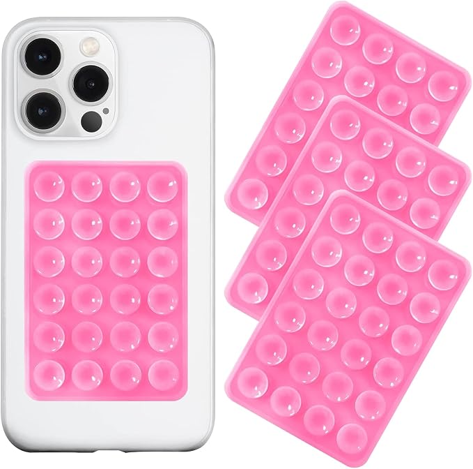 Silicone Suction Phone Case Mount 3 Pack, Silicon Adhesive Suction Cup Phone by LvShuLiangPin